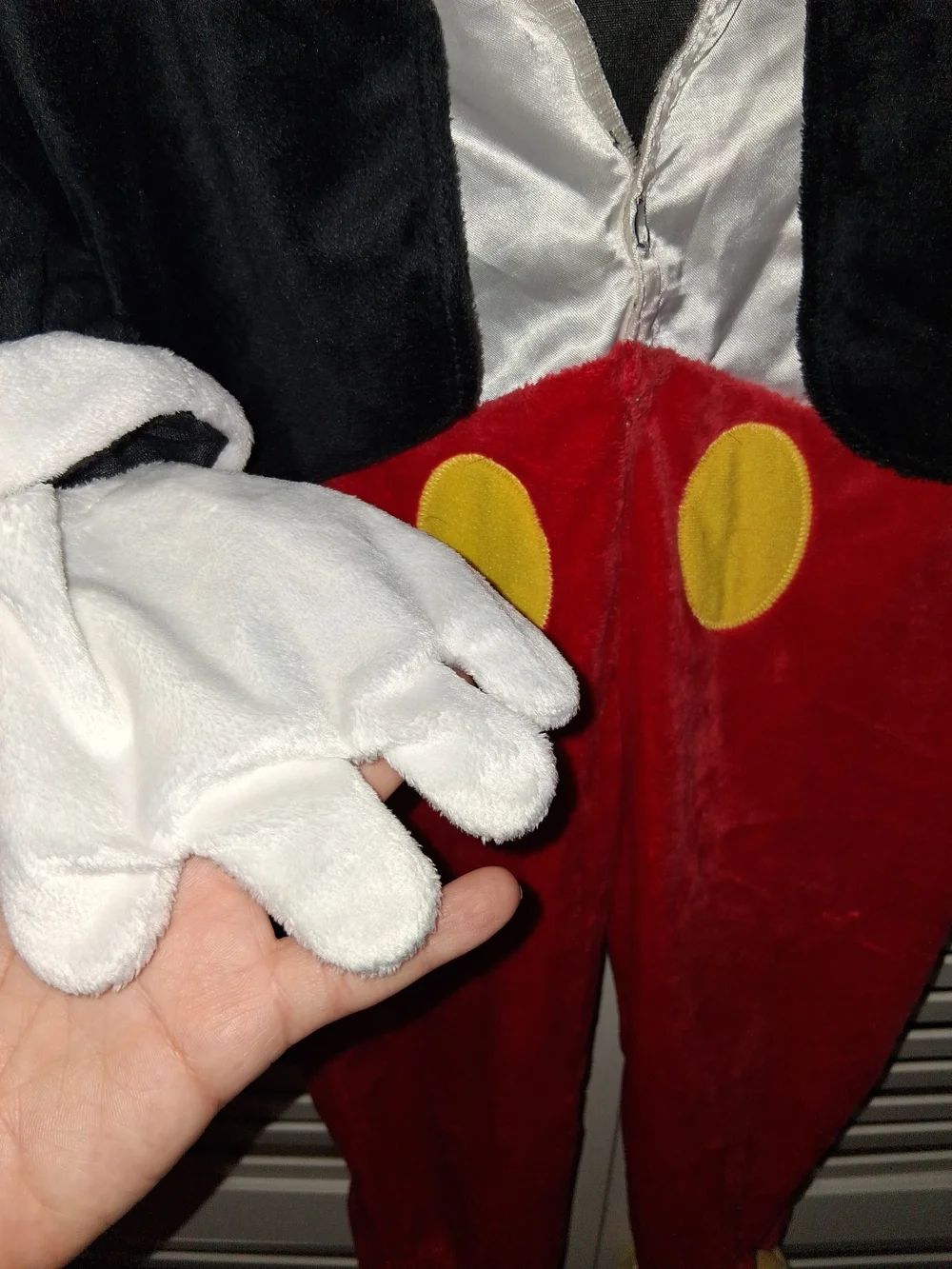 Authentic Disney Mickey Mouse Toddler Plush Tuxedo Halloween Costume Jumpsuit 3T